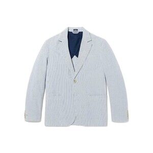 Noah Tailored Seersucker Suit Jacket With Notched Lapel - NWT